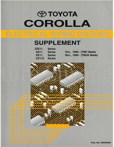 1999 TOYOTA COROLLA ELECTRICAL WIRING DIAGRAM MULTI