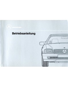 1989 MERCEDES BENZ SL KLASSE INSTRUCTIEBOEKJE DUITS
