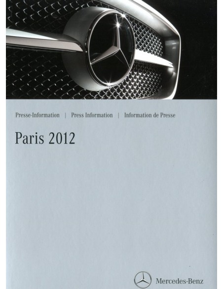 2012 MERCEDES BENZ PROGRAMMA PERSMAP PARIJS ENGELS