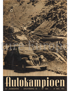 1941 AUTOKAMPIOEN MAGAZINE 50 DUTCH