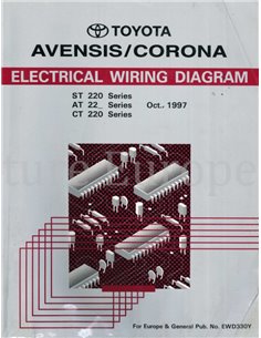 1997 TOYOTA AVENSIS | CORONA ELECTRISCHE SCHEMA WERKPLAATSHANDBOEK MULTI
