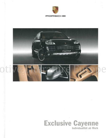 2009 PORSCHE CAYENNE EXCLUSIVE HARDBACK BROCHURE GERMAN