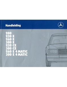 1987 MERCEDES BENZ E KLASSE INSTRUCTIEBOEKJE NEDERLANDS