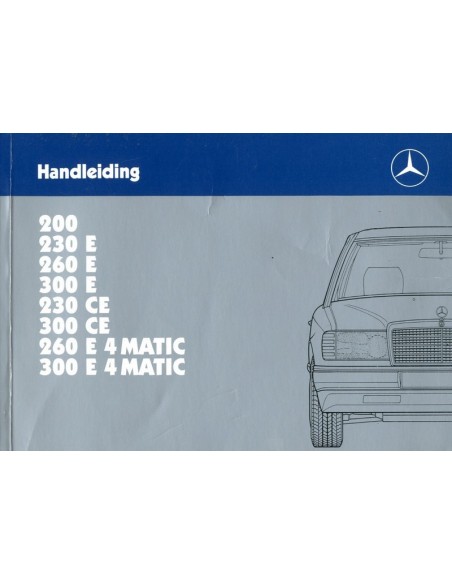 1987 MERCEDES BENZ E KLASSE INSTRUCTIEBOEKJE NEDERLANDS