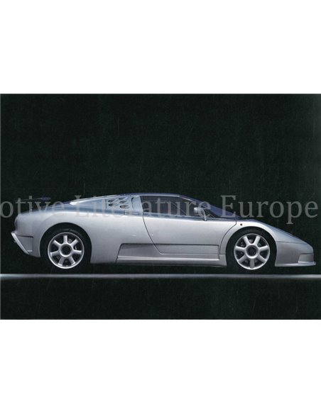 1992 BUGATTI EB110 SPORT LEAFLET ENGLISH