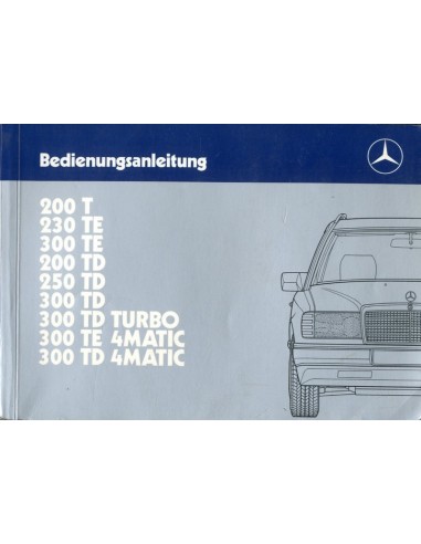 1987 MERCEDES BENZ E KLASSE T INSTRUCTIEBOEKJE DUITS
