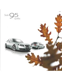 2009 SAAB 9-5 GRIFFIN EDITION PROSPEKT NIEDERLÄNDISCH
