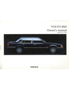 1992 VOLVO 960 INSTRUCTIEBOEKJE ENGELS