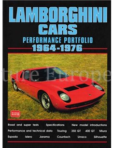 LAMBORGHINI CARS PERFORMANCE PORTFOLIO 1964 - 1976  (BROOKLANDS)