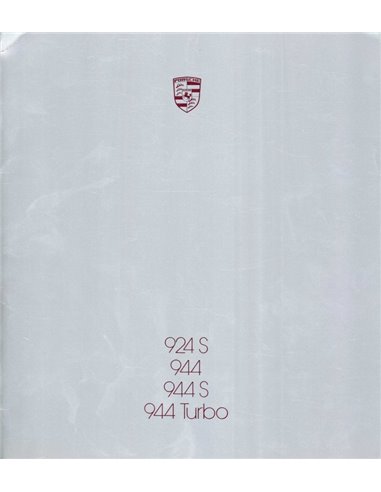 1987 PORSCHE PROGRAMMA BROCHURE DUITS