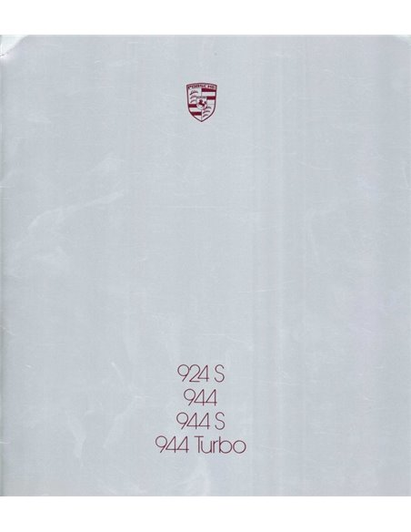 1987 PORSCHE PROGRAMMA BROCHURE DUITS
