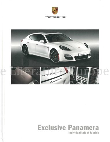 2012 PORSCHE PANAMERA EXCLUSIVE HARDBACK BROCHURE DUTCH