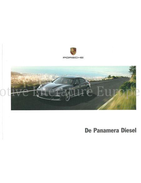 2015 PORSCHE PANAMERA DIESEL HARDCOVER PROSPEKT NIEDERLÄNDISCH