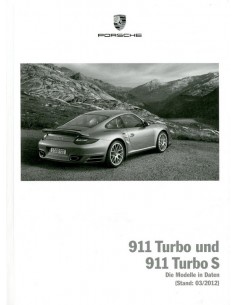 2012 PORSCHE 911 TURBO & S HARDCOVER BROCHURE DUITS 2
