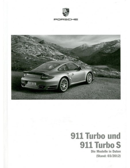 2012 PORSCHE 911 TURBO & S HARDCOVER BROCHURE DUITS