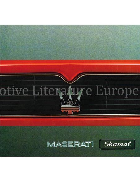 1992 MASERATI SHAMAL BROCHURE ITALIAN