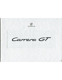 2003 PORSCHE CARRERA GT HARDCOVER BROCHURE DUITS