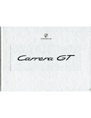 2003 PORSCHE CARRERA GT HARDCOVER BROCHURE DUITS