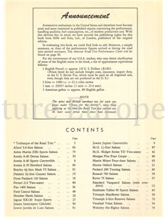 THE AUTOCAR, ROAD TESTS 1951 2