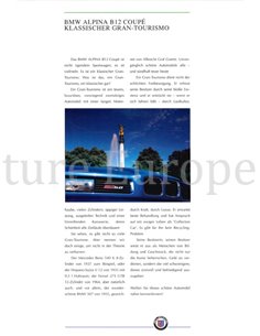 1991 BMW ALPINA B12 5.0 COUPE BROCHURE DUITS 2