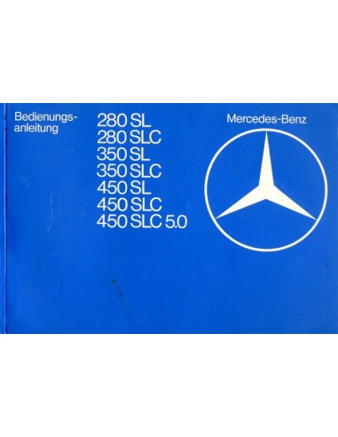 1979 MERCEDES BENZ SL & SLC KLASSE INSTRUCTIEBOEKJE DUITS