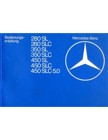 1979 MERCEDES BENZ SL & SLC KLASSE INSTRUCTIEBOEKJE DUITS
