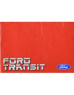 1990 FORD TRANSIT INSTRUCTIEBOEKJE NEDERLANDS