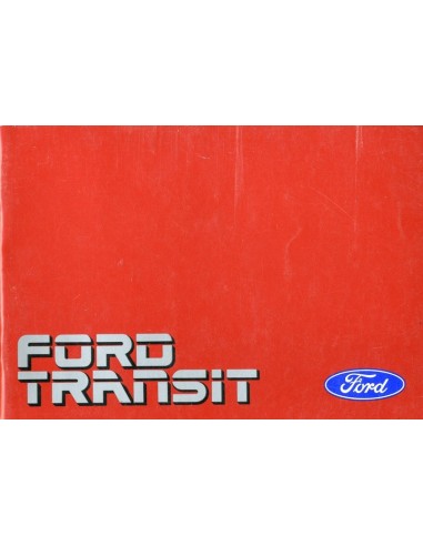 1990 FORD TRANSIT INSTRUCTIEBOEKJE NEDERLANDS