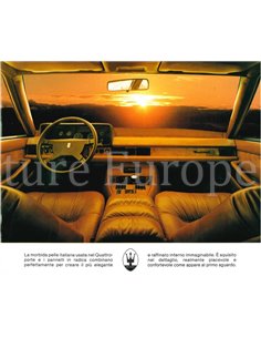 1985 MASERATI QUATTROPORTE BROCHURE ITALIAN 2