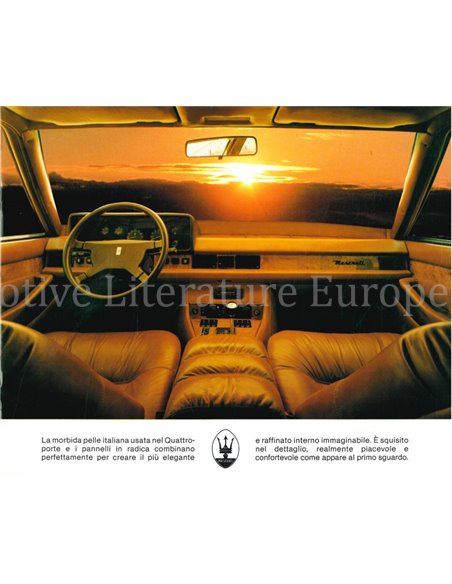 1985 MASERATI QUATTROPORTE PROSPEKT ITALIENISCH