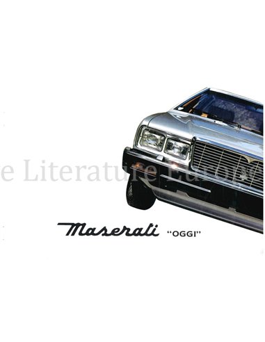 1985 MASERATI QUATTROPORTE PROSPEKT ITALIENISCH