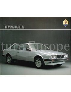 1986 MASERATI BITURBO DATENBLATT ENGLISCH