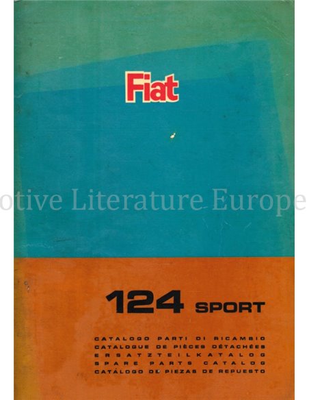 1967 FIAT 124 SPORT CARROSSERIE ONDERDELENHANDBOEK 