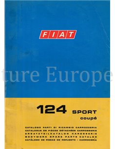 1968 FIAT 124 SPORT COUPÉ ERSATZTEILKATALOG KAROSSERIE