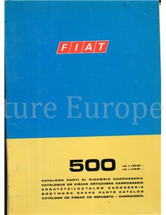 1972 FIAT 500 ERSATZTEILKATALOG KAROSSERIE