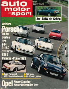 1982 AUTO MOTOR UND SPORT 26 GERMAN