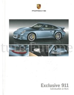 2011 PORSCHE 911 EXCLUSIVE HARDBACK BROCHURE GERMAN
