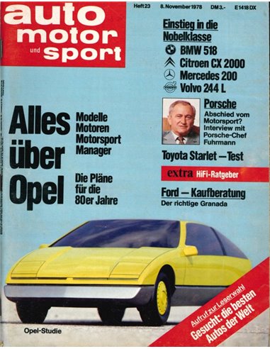 1978 AUTO MOTOR UND SPORT 23 DEUTSCH