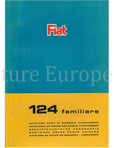 1966 FIAT 124 FAMILIARE ERSATZTEILKATALOG KAROSSERIE