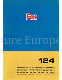 1966 FIAT 124 SPARE PARTS BODYWORK CATALOG