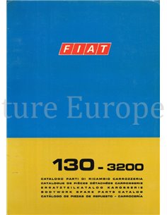1971 FIAT 130-3200 KARROSERIE ERSATZTEILKATALOG 