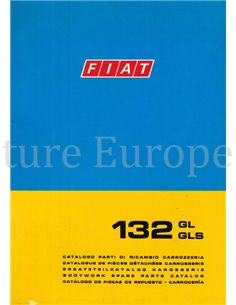 1974 FIAT 130 GL | GLS KARROSERIE ERSATZTEILKATALOG 