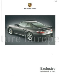 2002 PORSCHE EXCLUSIVE BROCHURE GERMAN