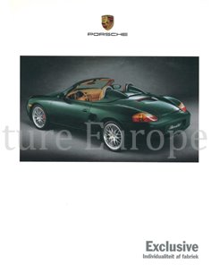 2001 PORSCHE EXCLUSIVE PROSPEKT NIEDERLÄNDISCH