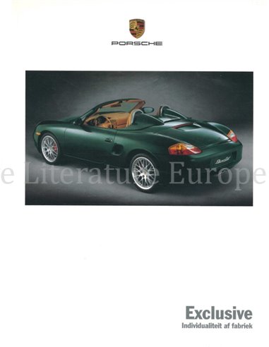 2001 PORSCHE EXCLUSIVE BROCHURE NEDERLANDS