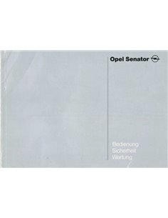 1992 OPEL SENATOR BETRIEBSANLEITUNG DEUTSCH