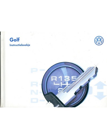 1996 VOLKSWAGEN GOLF INSTRUCTIEBOEKJE NEDERLANDS