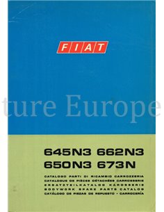 1971 FIAT 645 N3 | 662 N3 | 650 N3 | 673 N ERSATZTEILKATALOG KAROSSERIE