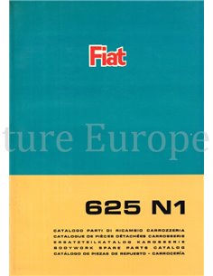 1966 FIAT 625 N1 SPARE PARTS BODYWORK CATALOG