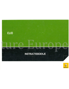 2007 RENAULT CLIO OWNERS MANUAL DUTCH
